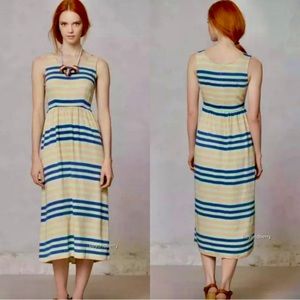 Dusen Dusen Spring Stripe midi dress Anthropologie